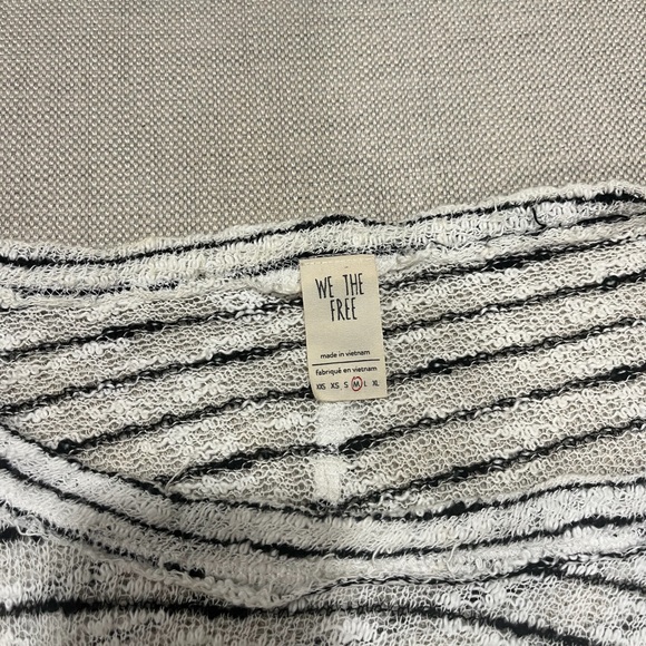 We The Free Black and White Striped Long Sleeve Top - Picture 4 of 5
